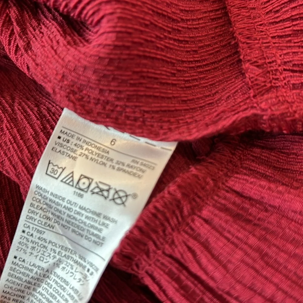 Banana Republic Red Ruffle Dress - Picture 16 of 16